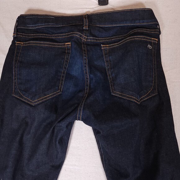 Rag & Bone Beverlys Dre Blue Jeans Womens Label Size 27 Denim Pants Normcore - Picture 12 of 16